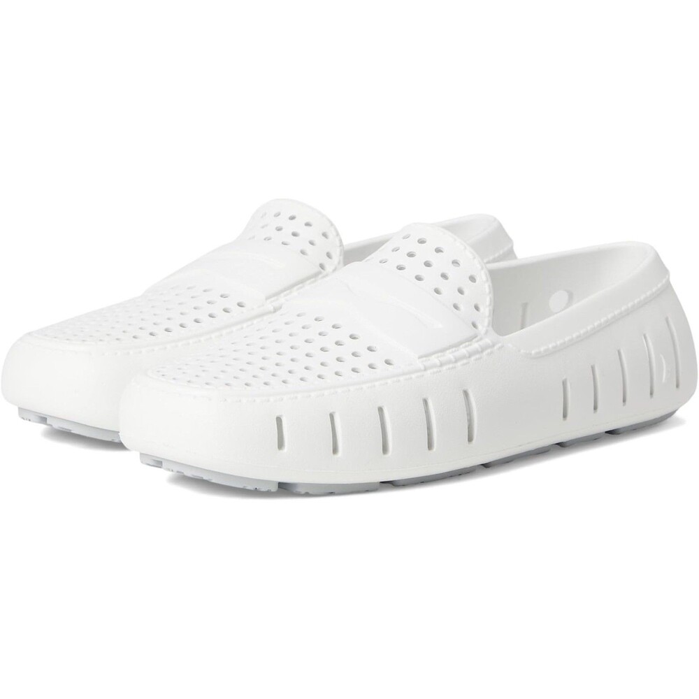 Floafers Country Club Driver Mens Shoes Bright White Harbor Mist Gray Size 8 NEW